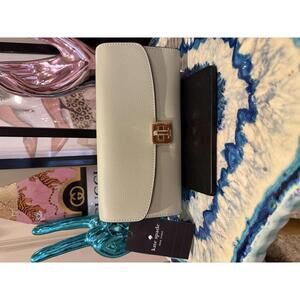 Kate Spade Phoebe Refined Grain Leather Crossbody/Clutch Sage NWT